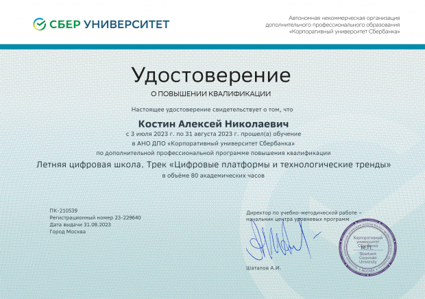 Цифровые платформы и технологические тренды. Алексей Костин